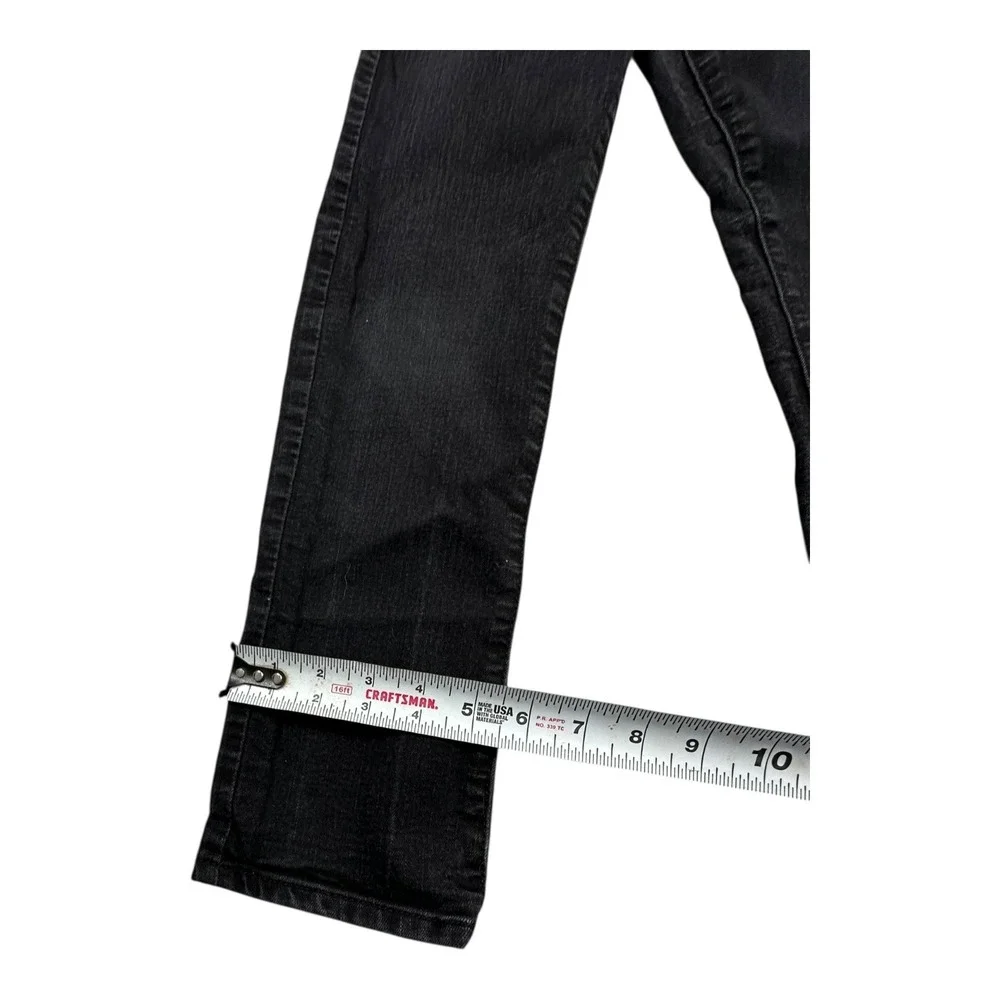 The Childrens Place Boys Straight Leg Jeans Black Size 8 Stretch Denim